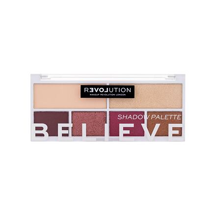 Revolution Relove Colour Play Shadow Palette paletka očních stínů 5.2 g odstín červená