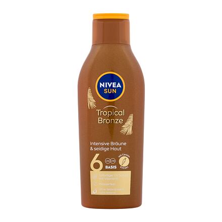 Nivea Sun Tropical Bronze Milk SPF6 unisex voděodolné mléko na opalování s karotenem 200 ml