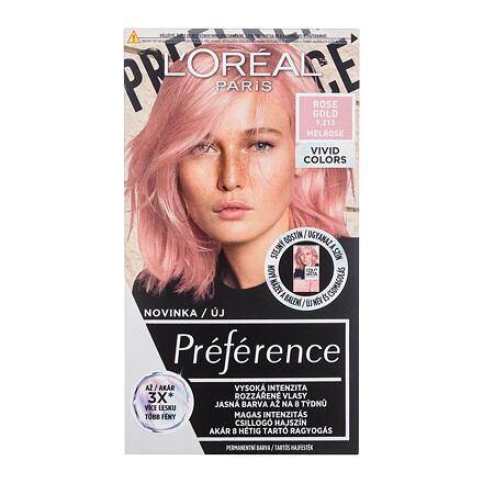 L'Oréal Paris Préférence Vivid Colors dámská barva na vlasy na barvené vlasy 60 ml odstín růžová pro ženy