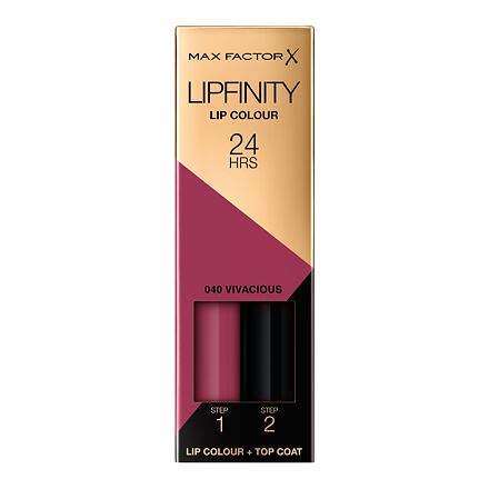 Max Factor Lipfinity 24HRS Lip Colour dámská dlouhotrvající rtěnka s balzámem 4.2 g odstín růžová