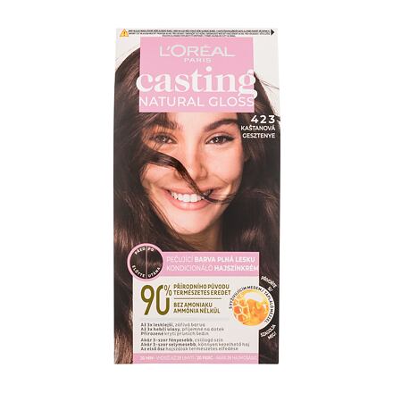 L'Oréal Paris Casting Natural Gloss dámská barva na vlasy na barvené vlasy 48 ml odstín hnědá pro ženy