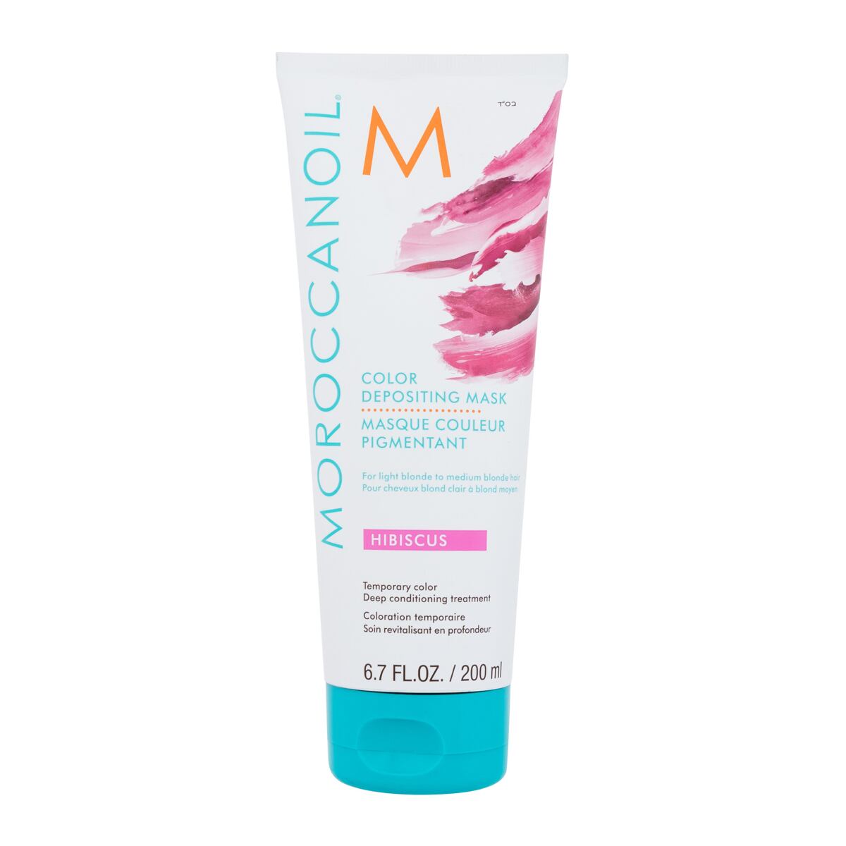 Moroccanoil Color Depositing Mask dámská tónovací maska pro světlé až středně tmavé blond vlasy 200 ml odstín růžová pro ženy