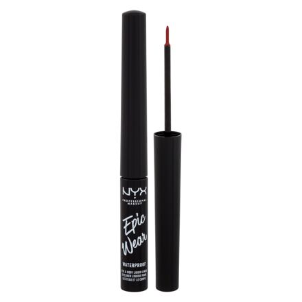 NYX Professional Makeup Epic Wear Waterproof dámská voděodolné matné oční linky 3.5 ml odstín červená