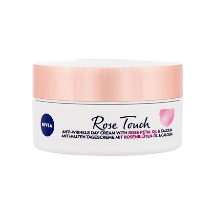 Nivea Rose Touch Anti-Wrinkle Day Cream dámský denní pleťový krém proti vráskám 50 ml pro ženy