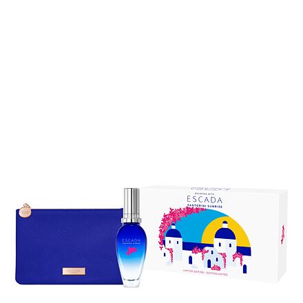 ESCADA Santorini Sunrise dámská dárková sada toaletní voda 30 ml + kosmetická taštička pro ženy