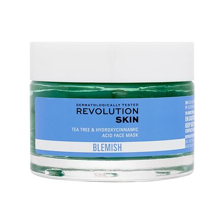 Revolution Skincare Blemish Tea Tree & Hydroxycinnamic Acid Face Mask dámská maska pro mastnou a problematickou pleť 50 ml pro ženy