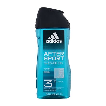 Adidas After Sport Shower Gel 3-In-1 pánský osvěžující sprchový gel 250 ml pro muže