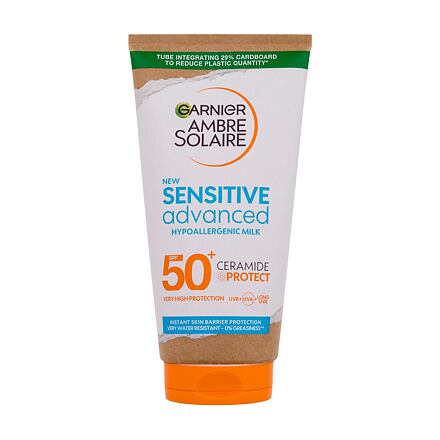 Garnier Ambre Solaire Sensitive Advanced Hypoallergenic Milk SPF50+ unisex opalovací mléko pro pokožku citlivou na slunce 175 ml