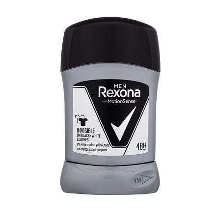 Rexona Men Invisible Black + White pánský antiperspirant deostick 50 ml pro muže