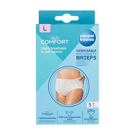 Canpol babies Air Comfort Disposable Maternity Briefs L jednorázové poporodní kalhotky 5 ks pro ženy