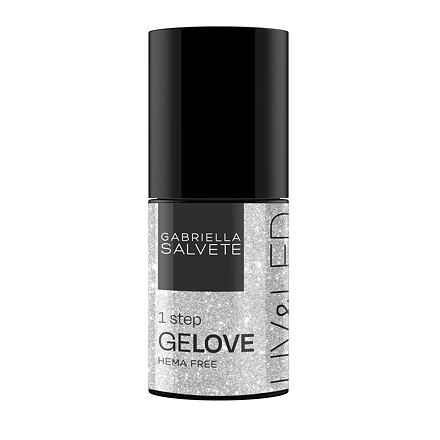 Gabriella Salvete GeLove UV & LED zapékací gelový lak na nehty 8 ml odstín stříbrná