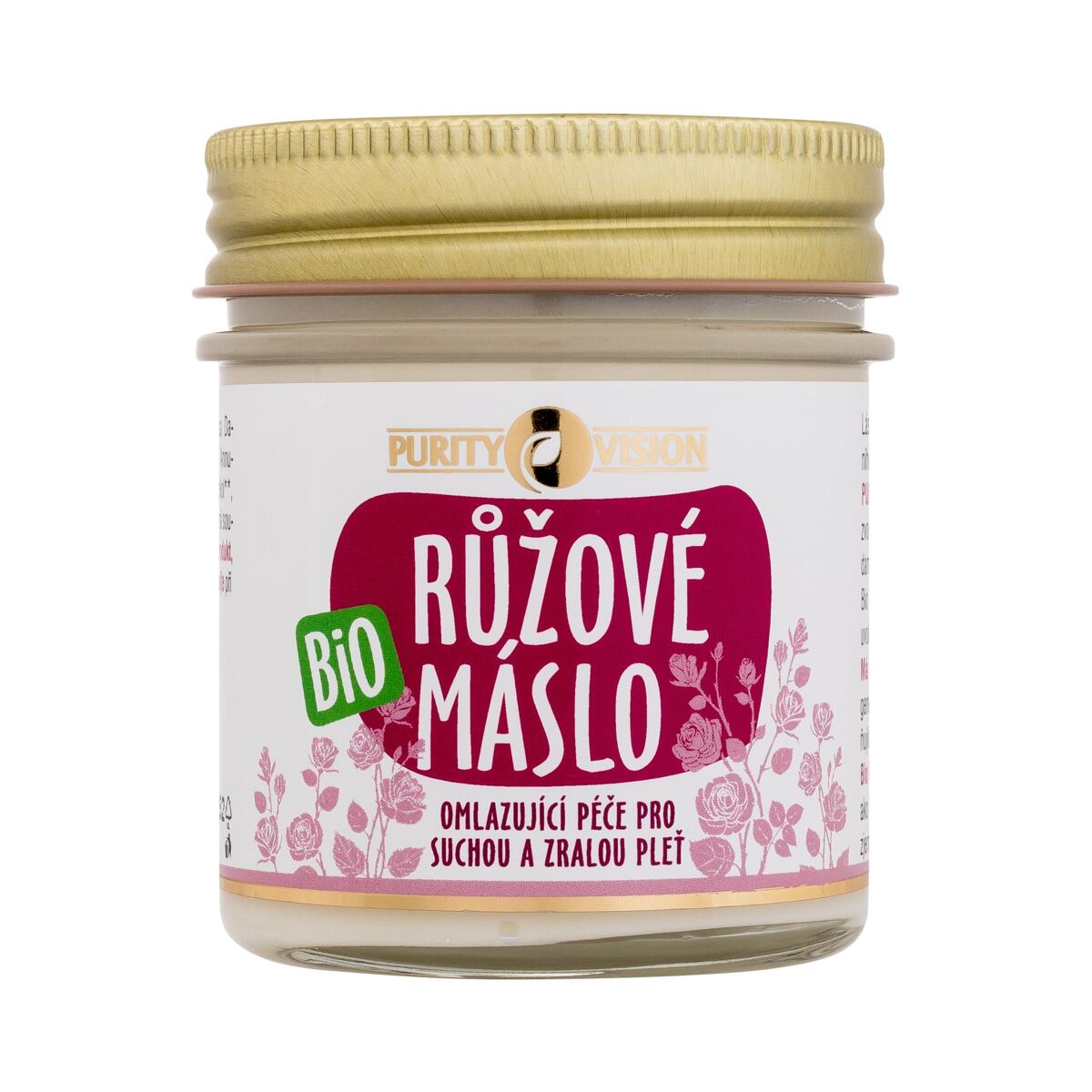 Purity Vision Rose Bio Butter unisex omlazující pleťové máslo 120 ml unisex