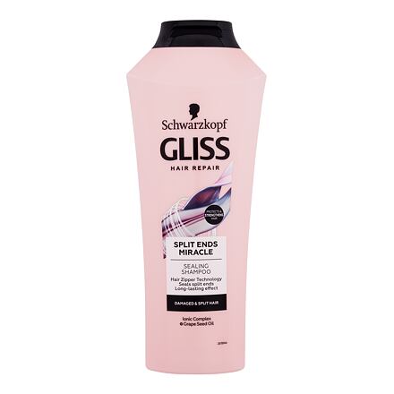 Schwarzkopf Gliss Split Ends Miracle Sealing Shampoo dámský šampon pro poškozené vlasy s roztřepenými konečky 400 ml pro ženy