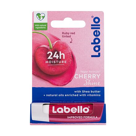 Labello Cherry Shine 24h Moisture Lip Balm dámský hydratační balzám na rty s jemným zbarvením 4.8 g
