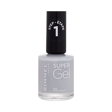 Rimmel London Super Gel STEP1 gelový lak na nehty 12 ml odstín šedá