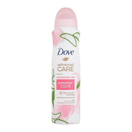 Dove Advanced Care Summer Care 72h dámský antiperspirant s vůní růžové vody a aloe vera 150 ml pro ženy