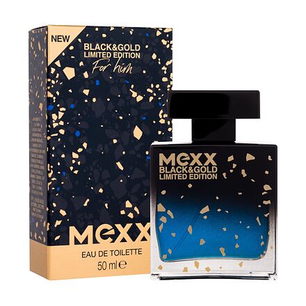 Mexx Black & Gold Limited Edition pánská toaletní voda 50 ml pro muže