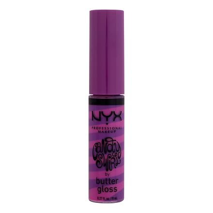 NYX Professional Makeup Butter Gloss Candy Swirl lesk na rty 8 ml odstín fialová