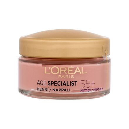 L'Oréal Paris Age Specialist 55+ Anti-Wrinkle Brightening Care dámský rozjasňující pleťový krém proti vráskám 50 ml pro ženy