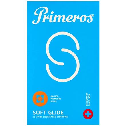 Primeros Soft Glide ultra tenké kondomy s extra lubrikací 12 ks pro muže