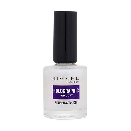 Rimmel London Holographic Top Coat holografický vrchní lak na nehty 12 ml odstín paletka barev