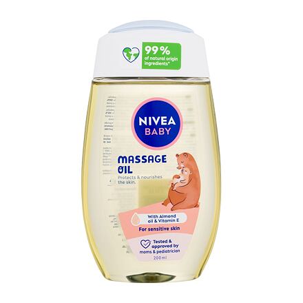 Nivea Baby Massage Oil dětský ochranný a vyživující tělový olej 200 ml pro děti