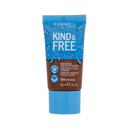 Rimmel London Kind & Free Skin Tint Foundation hydratační make-up 30 ml odstín 504 deep mocha