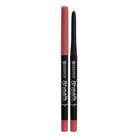 Essence 8H Matte Comfort dámská dlouhotrvající tužka na rty s matným efektem 0.3 g odstín růžová
