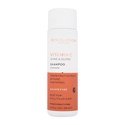 Revolution Haircare London Vitamin C Shine & Gloss Shampoo dámský šampon pro lesk vlasů 250 ml pro ženy