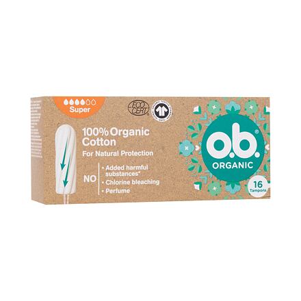o.b. Organic Super tampony ze 100% organické bavlny 16 ks pro ženy