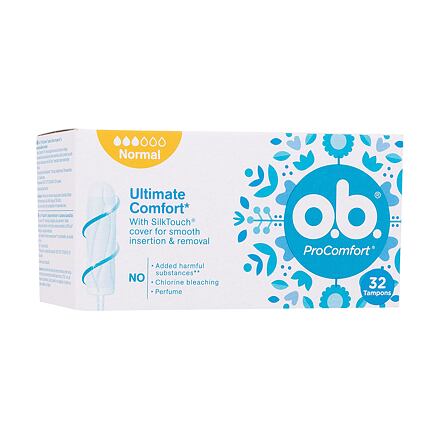 o.b. ProComfort Normal tampony se snadným zaváděním a vyjímáním 32 ks pro ženy