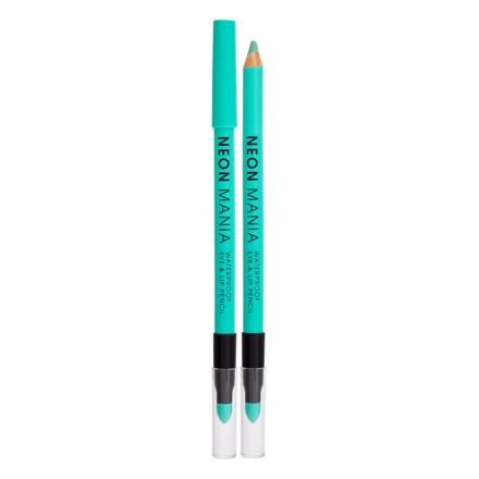 Dermacol Neon Mania Waterproof Eye & Lip Pencil dámská voděodolná tužka na oči a rty 1.1 g odstín zelená