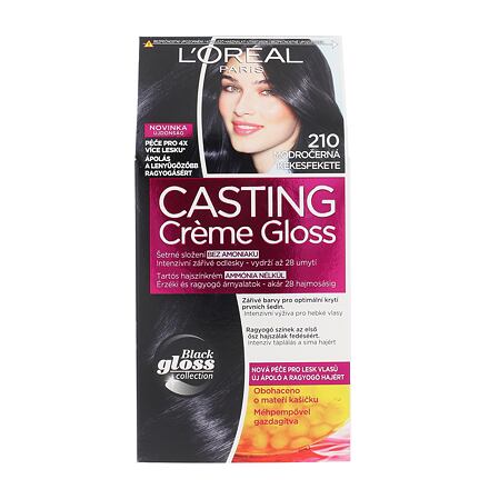 L'Oréal Paris Casting Creme Gloss dámská barva na vlasy 48 ml odstín černá pro ženy