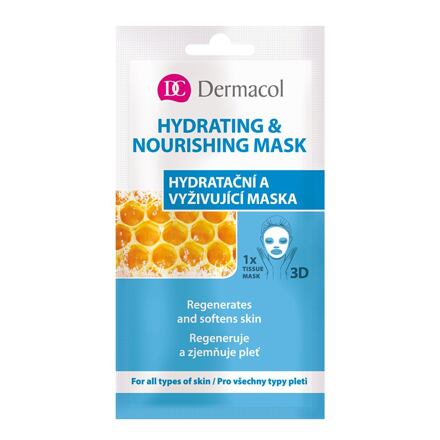 Dermacol Hydrating & Nourishing Mask dámská hydratační a vyživující pleťová maska 15 ml pro ženy