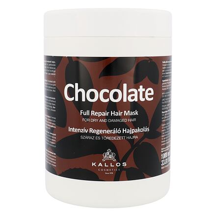 Kallos Cosmetics Chocolate dámská regenerační maska pro suché a poškozené vlasy 1000 ml pro ženy