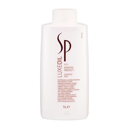 Wella Professionals SP Luxeoil Keratin Protect dámský šampon pro poškozené vlasy 1000 ml pro ženy