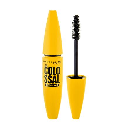 Maybelline The Colossal 100% Black dámská zhušťovací řasenka 10.7 ml odstín černá