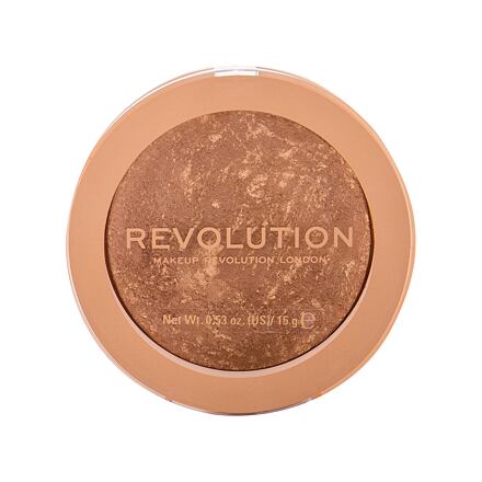 Makeup Revolution London Re-loaded zapečený bronzer pro opálený vzhled a konturování 15 g odstín long weekend