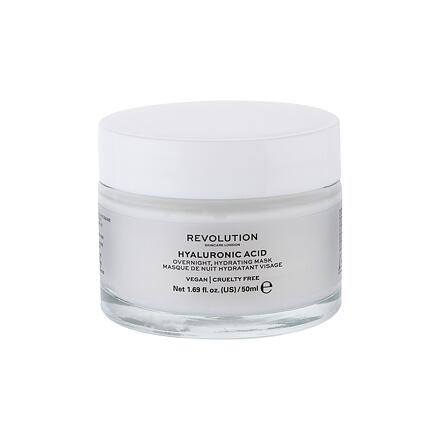 Revolution Skincare Hyaluronic Acid Overnight Hydrating Mask dámská noční hydratační maska 50 ml pro ženy