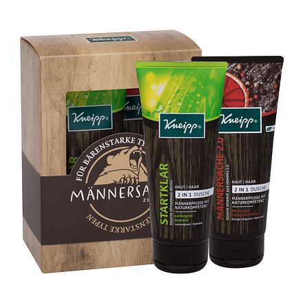 Kneipp Men 2 in 1 Body Wash pánský dárková sada sprchový gel 2v1 200 ml + sprchový gel 2v1 Men Only 2.0 200 ml pro muže