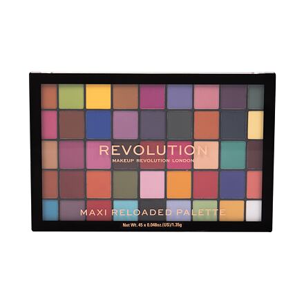 Makeup Revolution London Maxi Re-loaded maxi paletka pudrových očních stínů 60.75 g odstín paletka barev