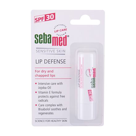 SebaMed Sensitive Skin Lip Defense SPF30 dámský regenerační balzám na rty s uv filtrem 4.8 g
