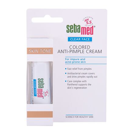 SebaMed Clear Face Colored Anti-Pimple Cream tónovací antibakteriální krém na akné 10 ml