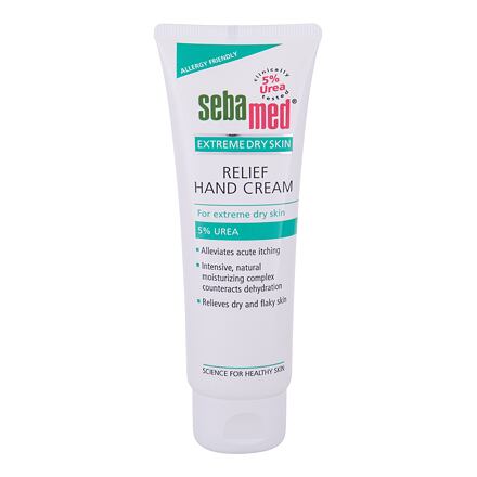 SebaMed Extreme Dry Skin Relief Hand Cream 5% Urea dámský regenerační krém na ruce s extrémně suchou pokožkou 75 ml pro ženy