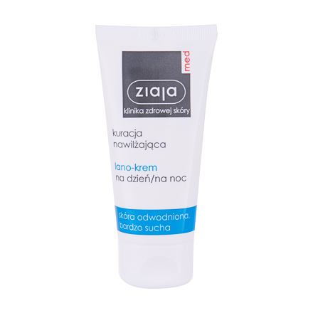 Ziaja Med Hydrating Treatment Day And Night Lanolin dámský hydratační noční a denní krém na pleť s lanolinem 50 ml pro ženy