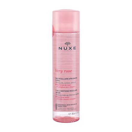 NUXE Very Rose 3-In-1 Soothing dámská zklidňující čisticí a odličovací micelární voda 200 ml pro ženy