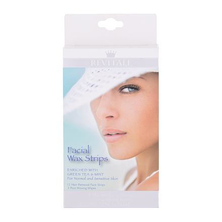 Revitale Wax Strips Facial depilační pásky na obličej pro normální a citlivou pleť 12 ks pro ženy
