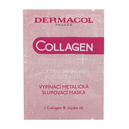 Dermacol Collagen+ Lifting Metallic Peel-Off dámská liftingová slupovací maska 15 ml pro ženy