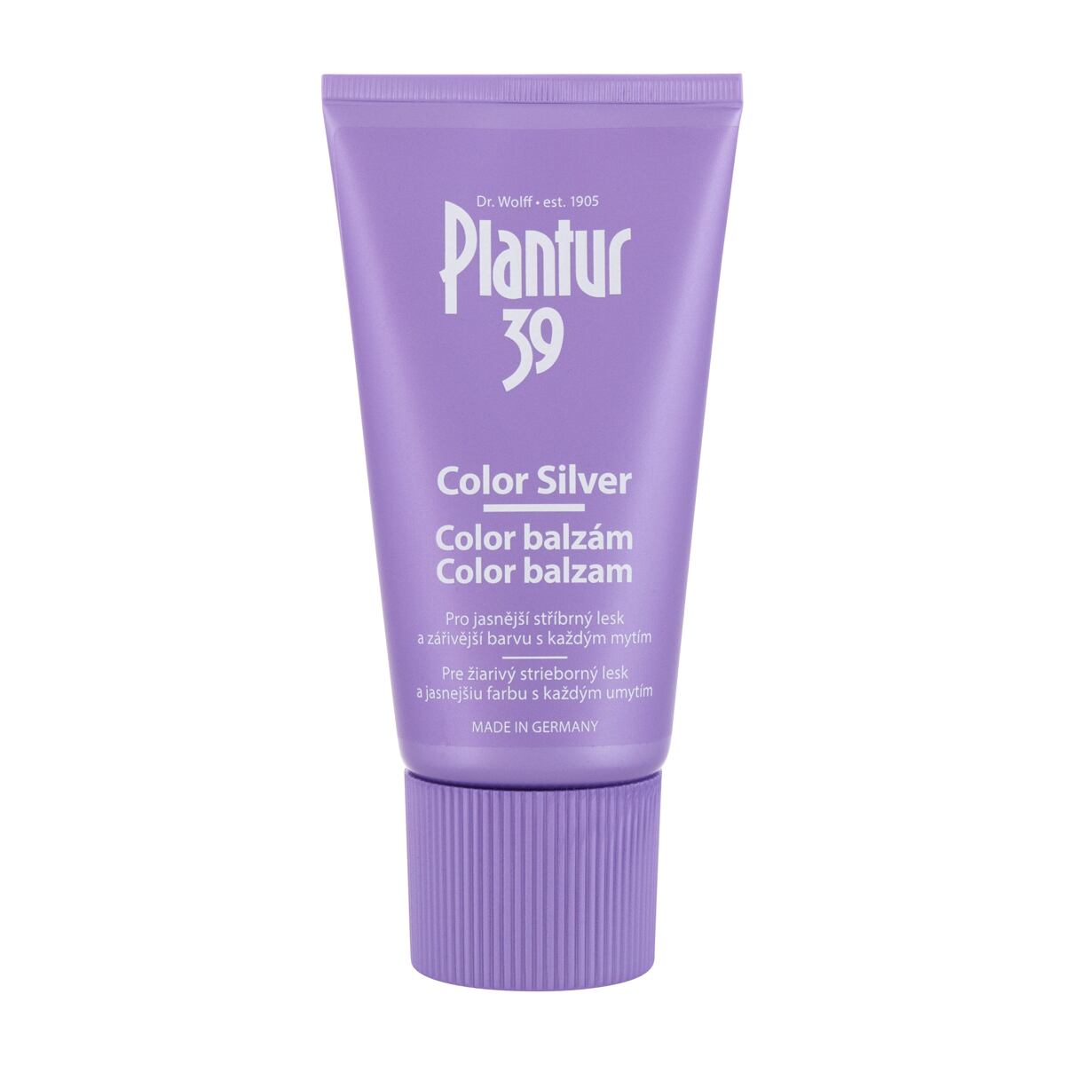 Plantur 39 Phyto-Coffein Color Silver Balm dámský fyto-kofeinový balzám pro blond a šedivé odstíny vlasů 150 ml pro ženy