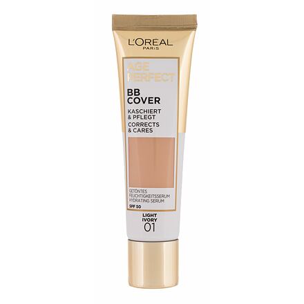 L'Oréal Paris Age Perfect BB Cover hydratační a krycí bb krém 30 ml odstín 01 light ivory